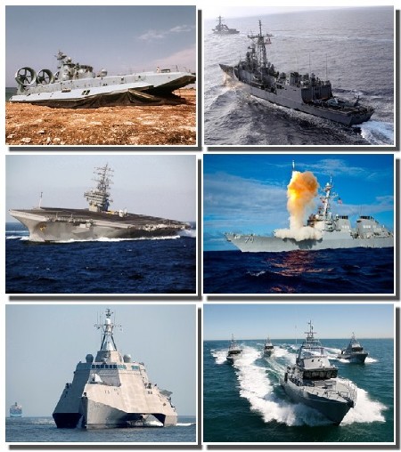 Военные корабли различных стран на обоях для рабочего стола