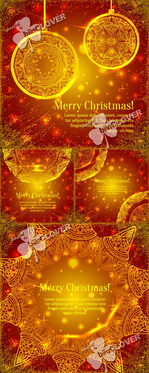 Gold hristmas background with snowflakes 0326