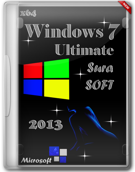 Windows 7 Ultimate SP1 x64 SURA SOFT 2013 RUS (2012)