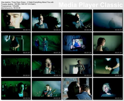 Three Days Grace - Клипография
