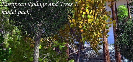 European Foliage and Trees 1. model pack