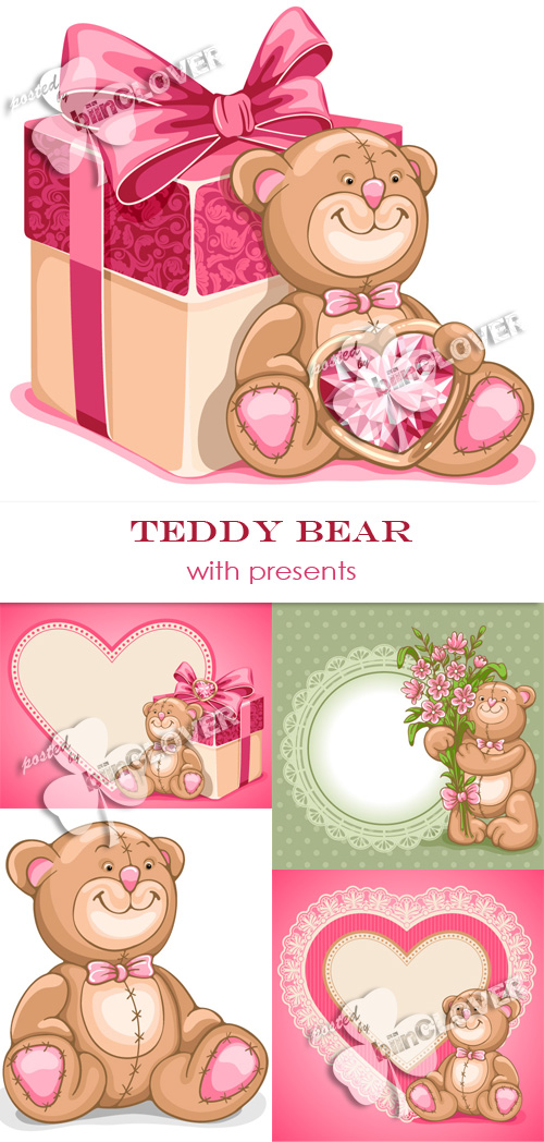 Teddy Bear with presents 0360