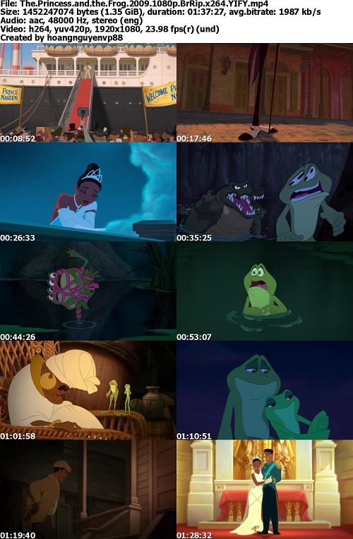 The Princess and the Frog (2009) 1080p BrRip x264   YIFY