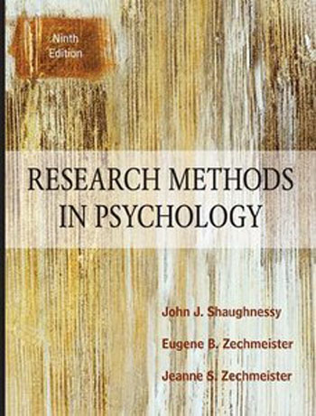 Research Methods In Psychology, 9th Edition