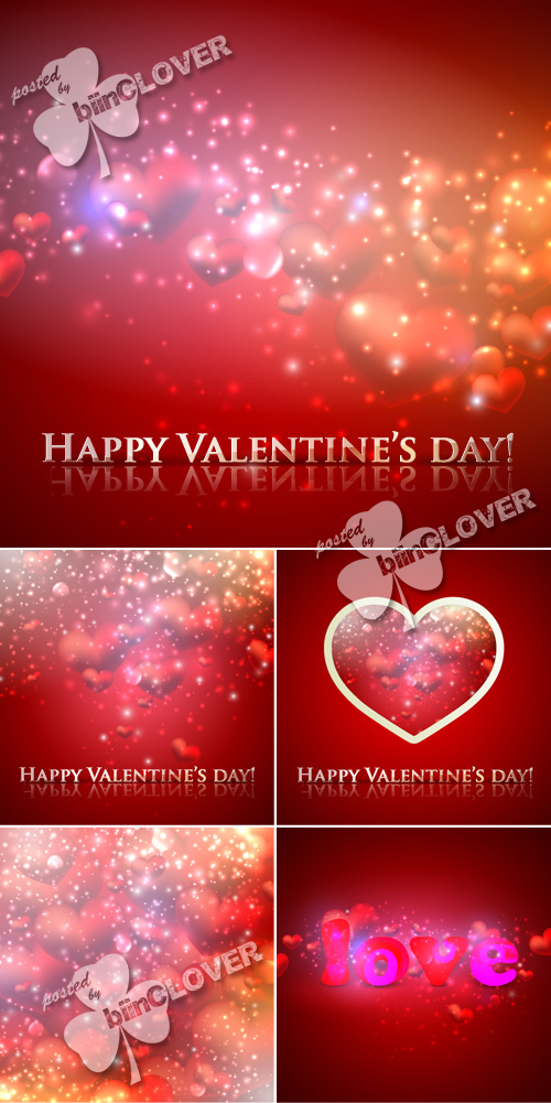 Elegant background with hearts 0370