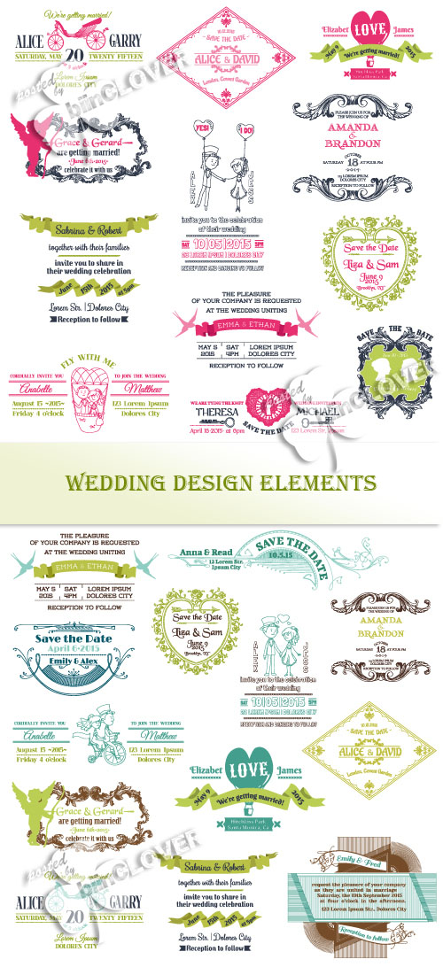 Wedding design elements 0372