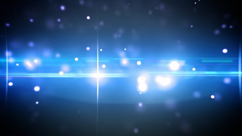 Video Footage - Particles and Optical Flares Blue Full HD 1080