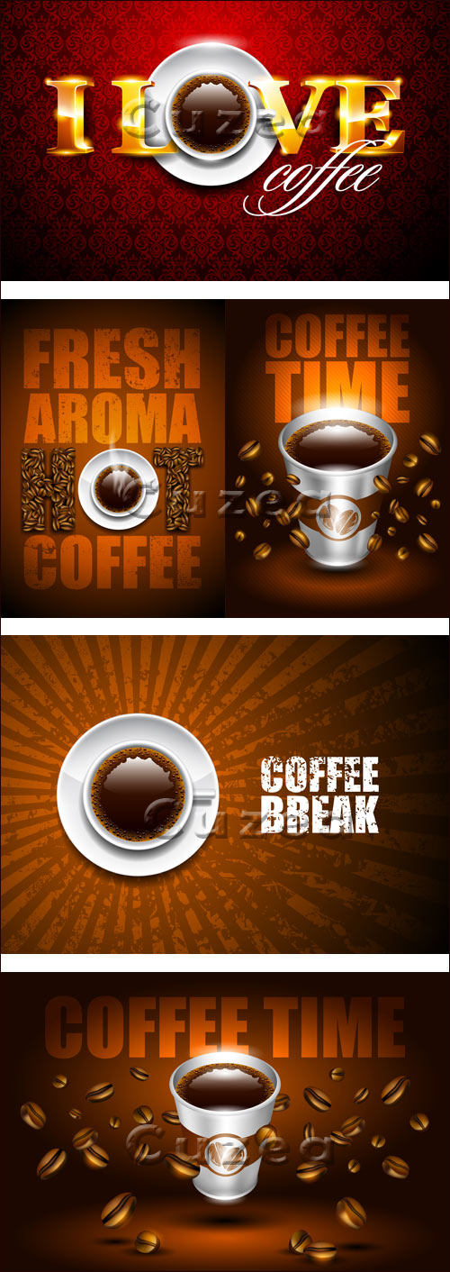     / Fresh aroma coffee - vector stock