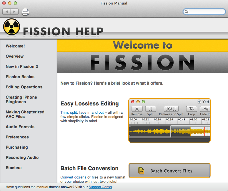 Fission - обрезка, склейка и конвертация музыкальных файлов