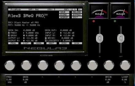 AlexB Audio Engineering Black Master eQ for Nebula-6581