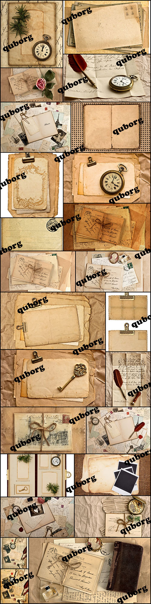 Stock Photos - Old Paper and Objects
