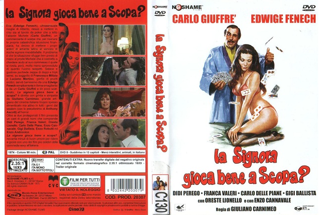La signora gioca bene a scopa /      ? (Giuliano Carnimeo, Dania Film / Medusa Film) [1974 ., Feature, Classic, Comedy, DVDRip] [rus]
