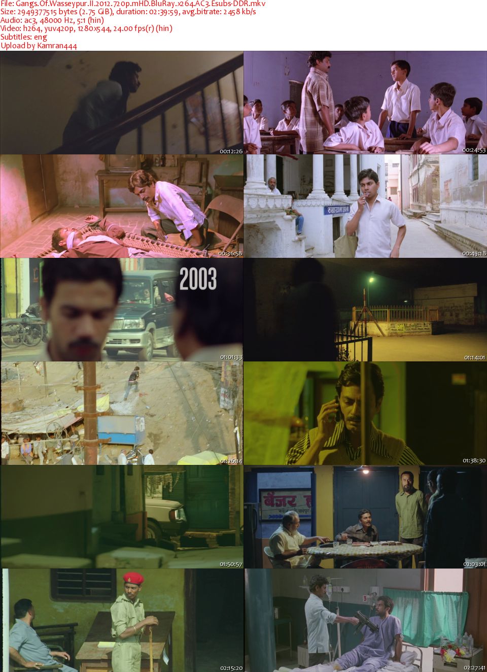 Gangs of Wasseypur (2012) BluRay x264 720p mHD [DDR] mkv 005