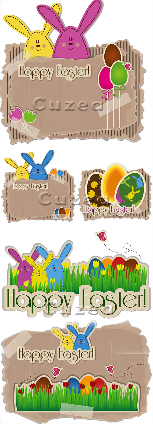 Vector stock -      /  Happy Easter background