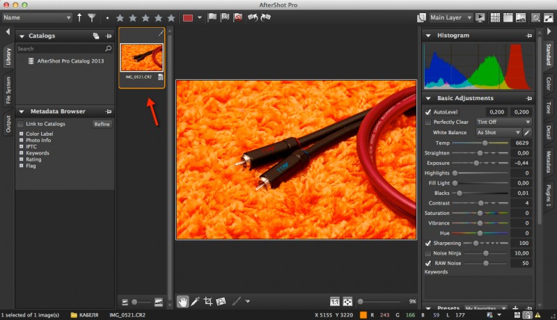 Corel AfterShot Pro - мощный инструмент, для работы с фотографией (аналог Adobe Photoshop Lightroom)