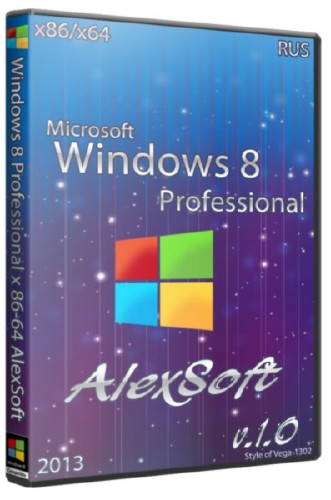 Windows 8 Professional x 86/64 AlexSoft v.1.0 (2013/RUS)