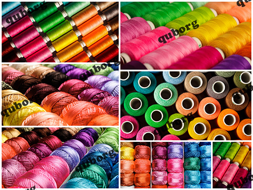 Stock Photos - Sewing Threads Multicolored Background