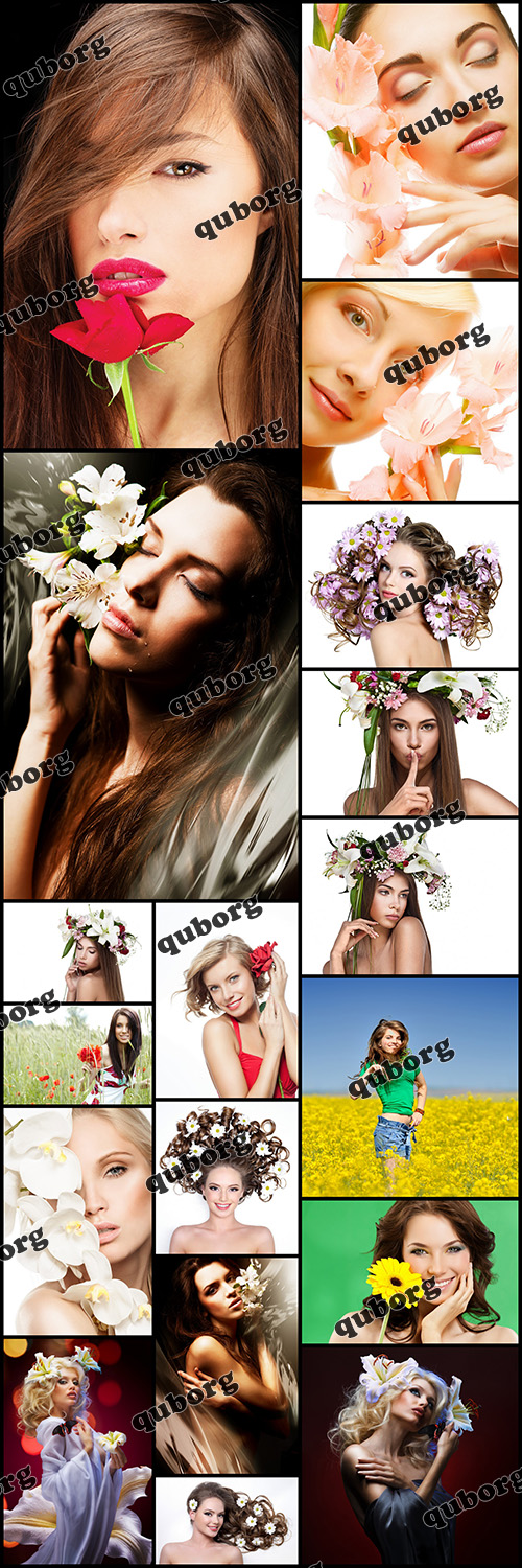 Stock Photos - Womans with Flowers