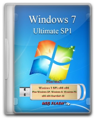 Windows 7 SP1 Plus XP/8 PE x86/x64 StartSoft 22