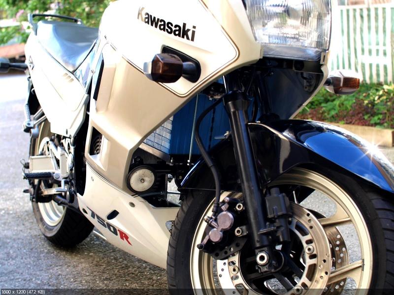 Электроцикл kWsaki на базе Kawasaki GPX750R